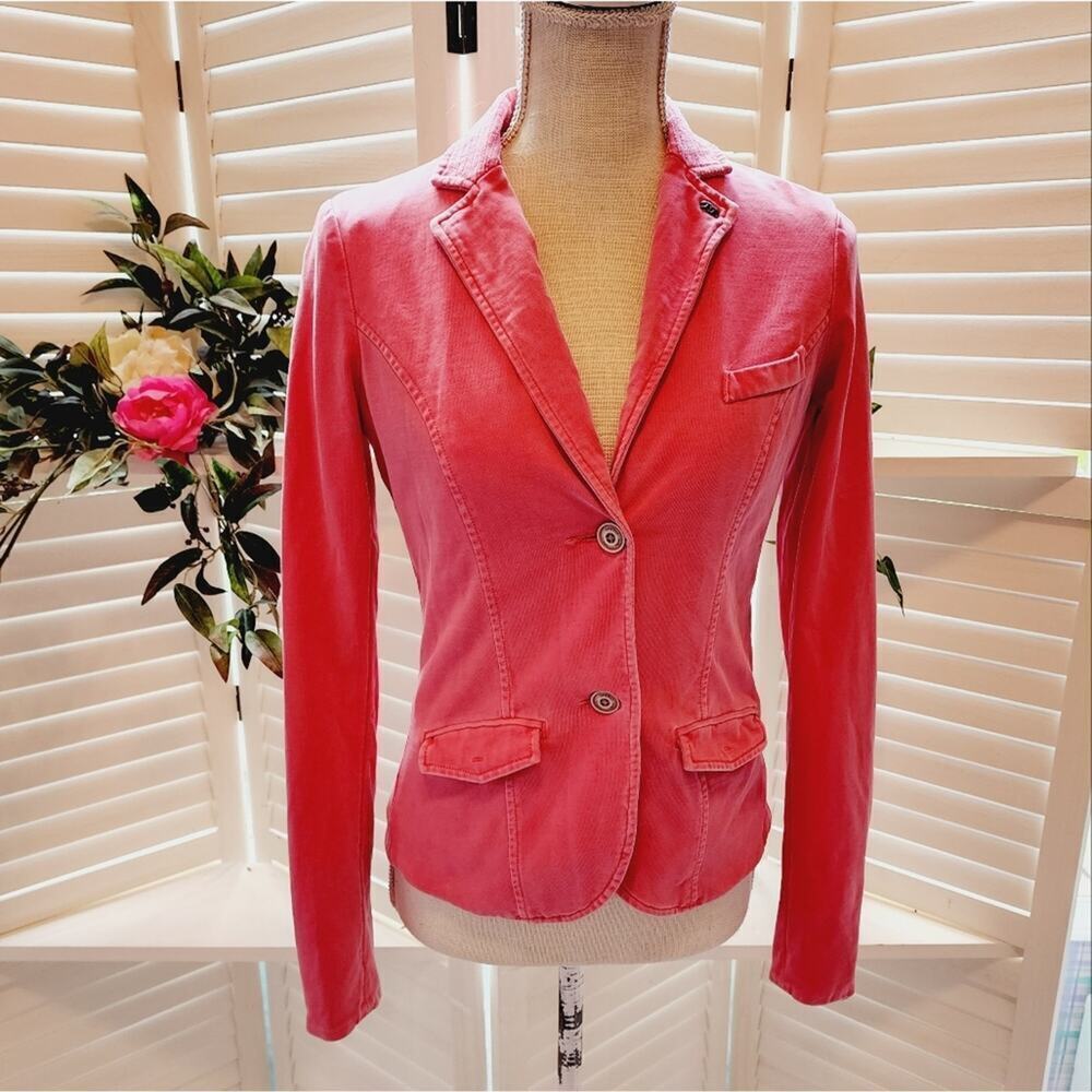TIMEOUT LOS ANGELES CORAL JACKET WITH POCKETS SIZE SMALL